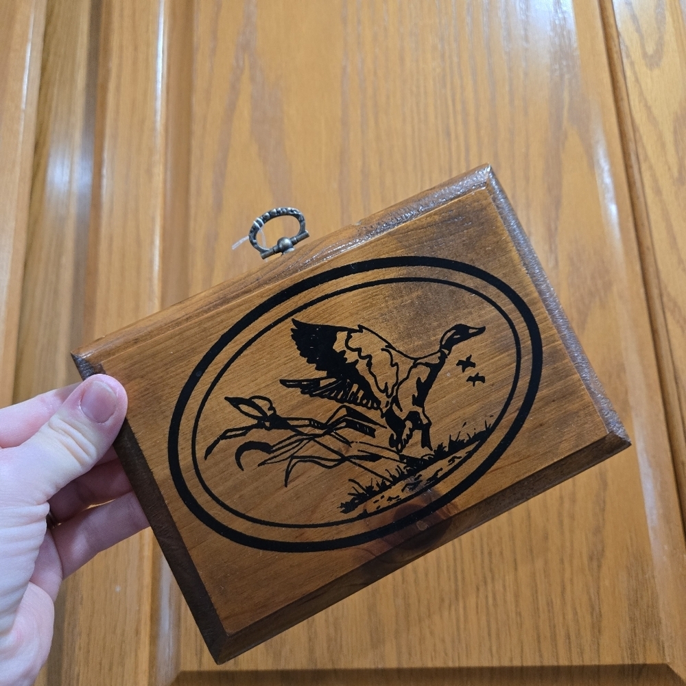 Wood Duck Goose Vintage Wall Plaque Cabin Decor